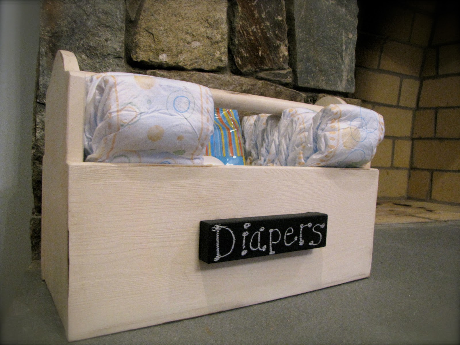 Lipstick and Sawdust: Diaper Caddy